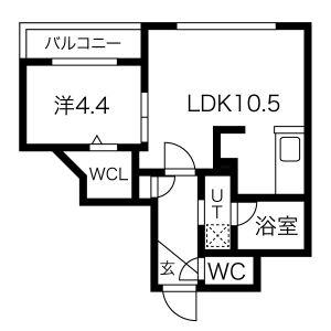 MCDIARMID(1LDK/4階)の間取り写真