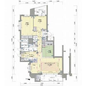 エクセルシオール植物園(3LDK/11階)の間取り写真