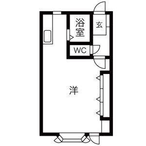 プリンスハイツⅠ(1K/3階)の間取り写真