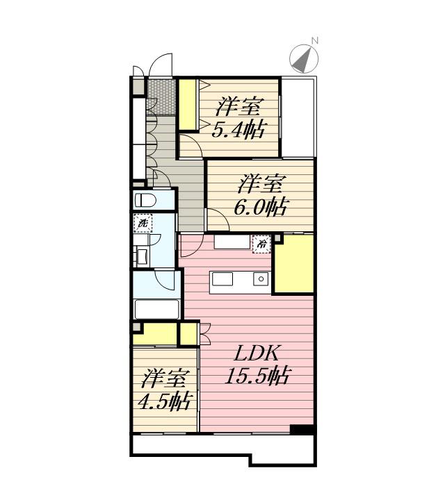 SーRESIDENCE南円山BLAZE(3LDK/5階)の間取り写真