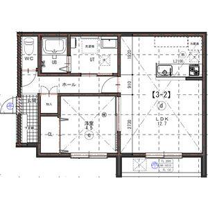 ラ・フェリーチェ北円山(1LDK/2階)の間取り写真