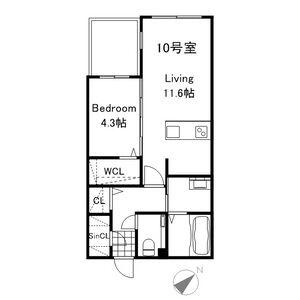 PREMIER IST KOTONI STA(1LDK/1階)の間取り写真