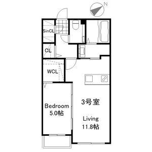 PREMIER IST KOTONI STA(1LDK/3階)の間取り写真