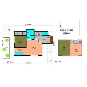 北海道札幌市南区 2階建 築49年(3LDK)の間取り写真