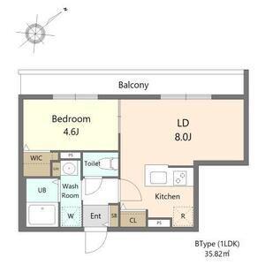 ガーデンクォーツ琴似(1LDK/3階)の間取り写真
