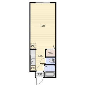 ドミニオン山の手(1K/1階)の間取り写真