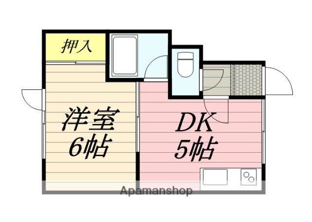 パストラル伏古(1DK/3階)の間取り写真