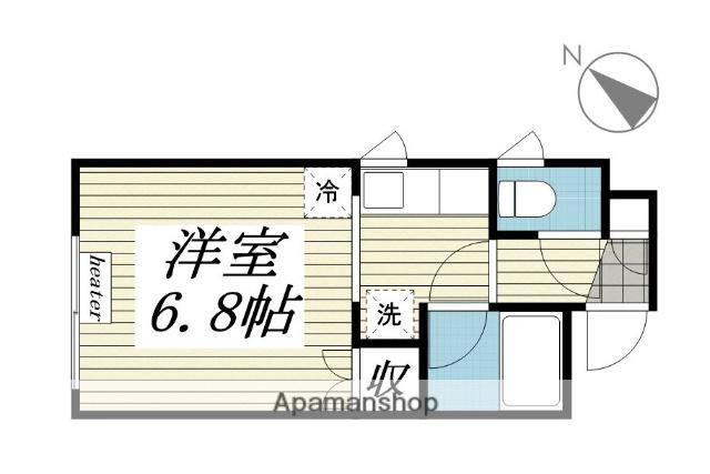 CHARLES DE 豕豕(1K/3階)の間取り写真