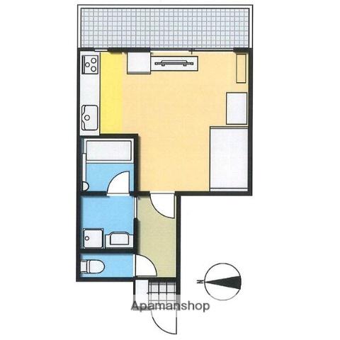 ライオンズマンション北大前(1K/3階)の間取り写真