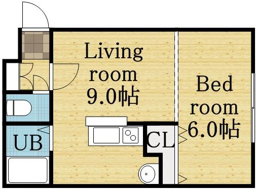 リベラルイン819(1DK/1階)の間取り写真