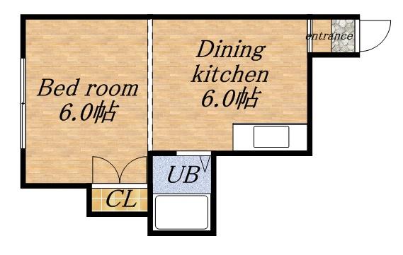 ロイヤルステージN16(1DK/3階)の間取り写真