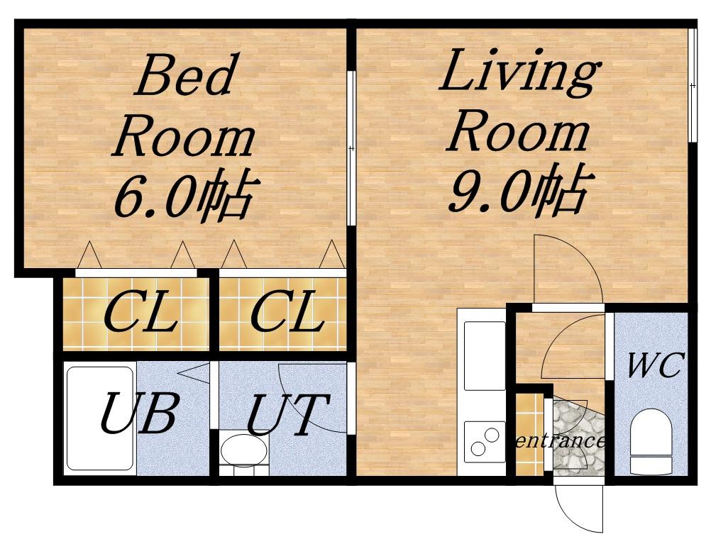 ベネッセ21(1LDK/2階)の間取り写真