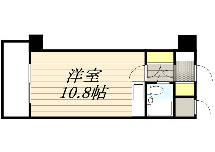 ネオアージュ裏参道(ワンルーム/9階)の間取り写真