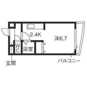 シティクレヴァライフ(1K/4階)の間取り写真