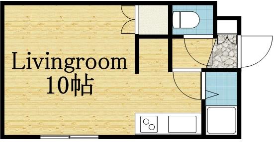 PLAZA T&N(1K/3階)の間取り写真