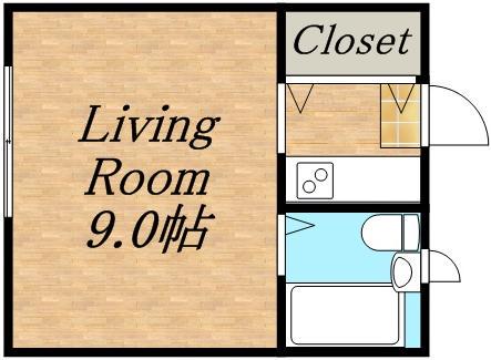 エクセレントハウス126(1K/3階)の間取り写真