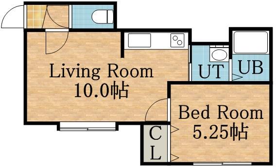 オリエンス11A(1LDK/2階)の間取り写真