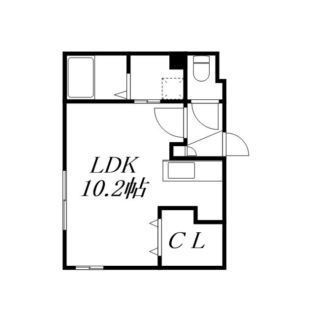 BOULE・DE・NEIGE(1K/1階)の間取り写真
