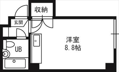 メゾン札幌N26W5(ワンルーム/5階)の間取り写真