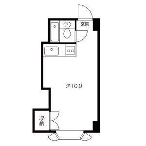 グレイシャス幌彩(ワンルーム/3階)の間取り写真