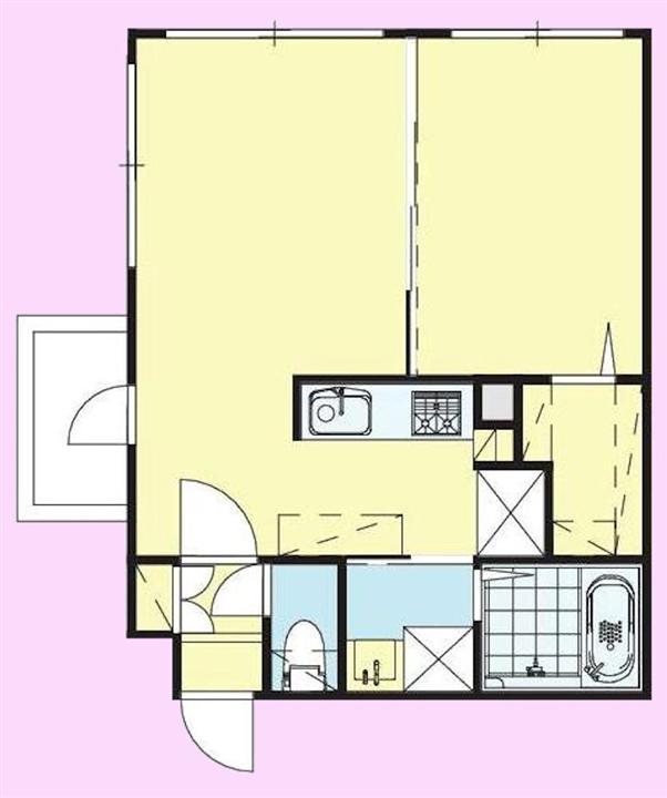 モルティーニ南円山(1LDK/3階)の間取り写真