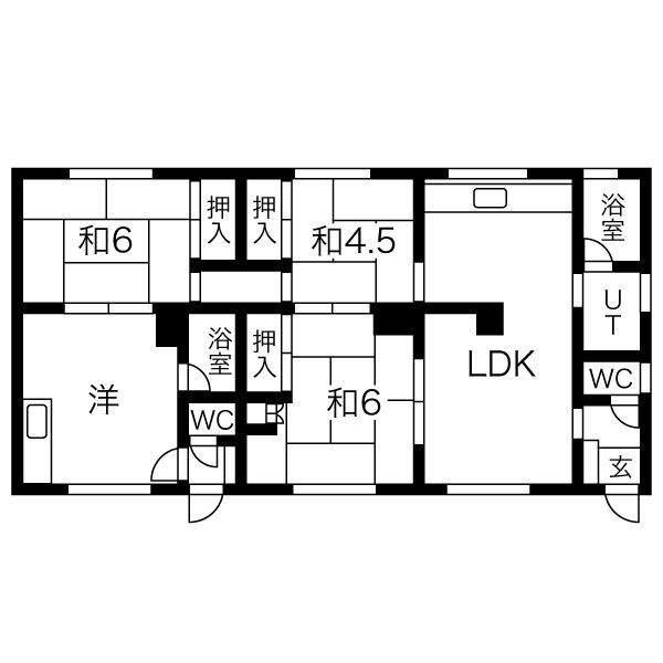 メニーズコート創成北(4LDK/2階)の間取り写真