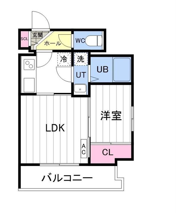 ASTER N13(1LDK/7階)の間取り写真