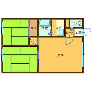 佐藤ハウス(2DK/1階)の間取り写真
