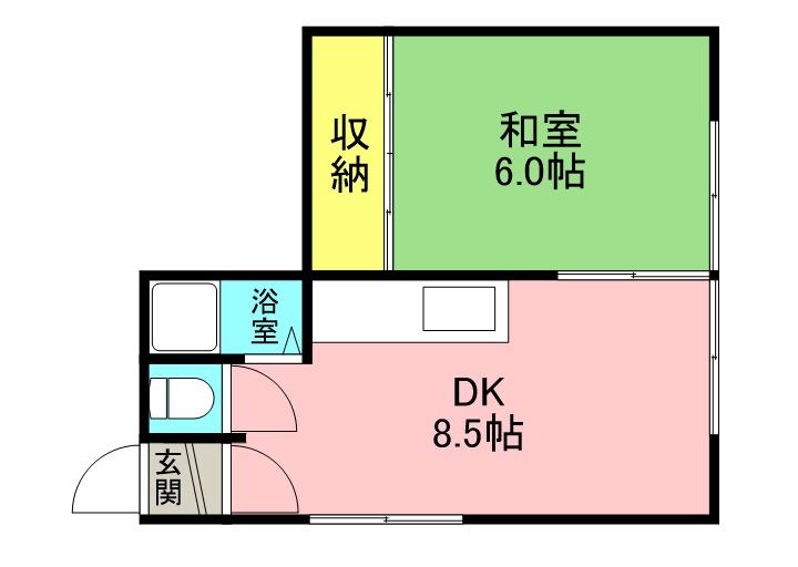 恵マンション(1DK/3階)の間取り写真