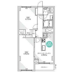 サッポロユニオンハイツ(2DK/8階)の間取り写真