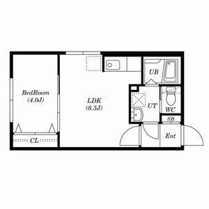 TSUBAKI SQUARE円山公園ウエスト(1LDK/4階)の間取り写真