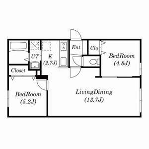 SOLAIE N36(2LDK/2階)の間取り写真