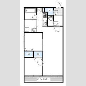 BRIGHTON COURT N20(2LDK/4階)の間取り写真
