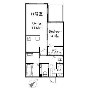 PREMIER IST KOTONI STA(1LDK/1階)の間取り写真