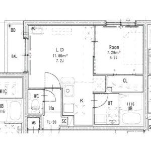 JEEK BLAU MOTOMACHI(1LDK/3階)の間取り写真