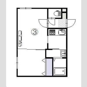 N-MODE・N19(1LDK/2階)の間取り写真