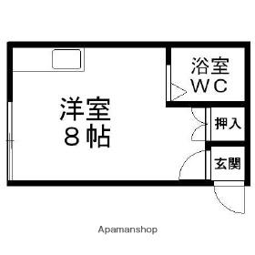 第5山重ビル(ワンルーム/3階)の間取り写真