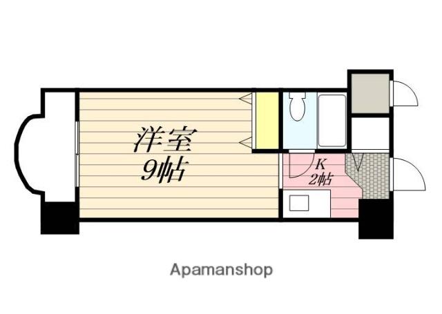 メゾンドグルー(ワンルーム/6階)の間取り写真