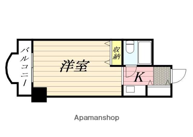 メゾンドグルー(ワンルーム/3階)の間取り写真