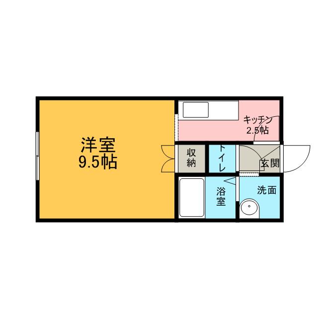 トミイビルNO.18(1K/4階)の間取り写真
