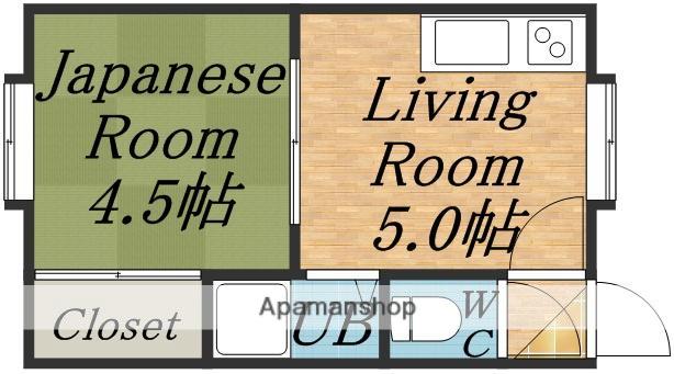 パーク北16条(1DK/3階)の間取り写真