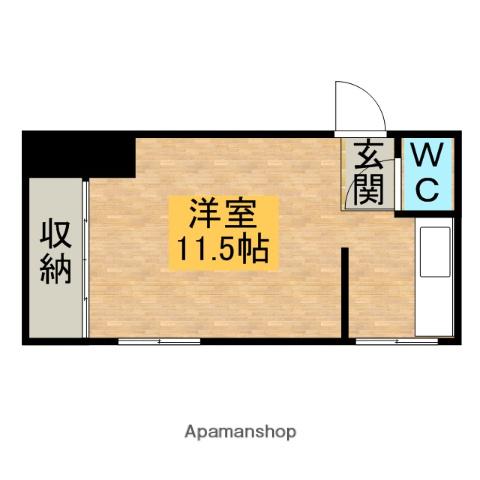 さつきアパート(ワンルーム/2階)の間取り写真