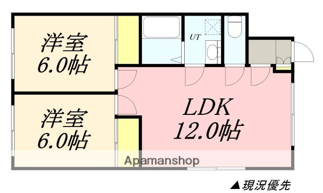 パークサイド花園(2LDK/1階)の間取り写真