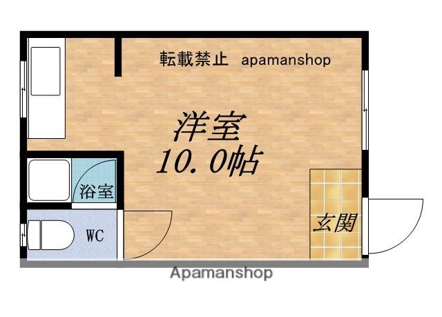 サンリバー栄町A(ワンルーム/1階)の間取り写真