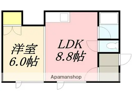 コットンハウス(1LDK/2階)の間取り写真