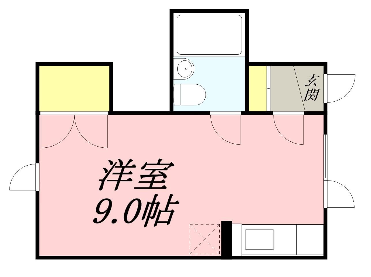 ラ・シュエット最上(ワンルーム/2階)の間取り写真