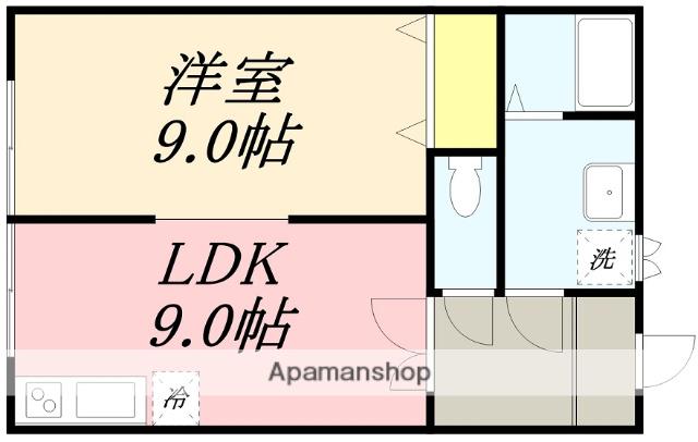 第三グレースマンション(1LDK/2階)の間取り写真