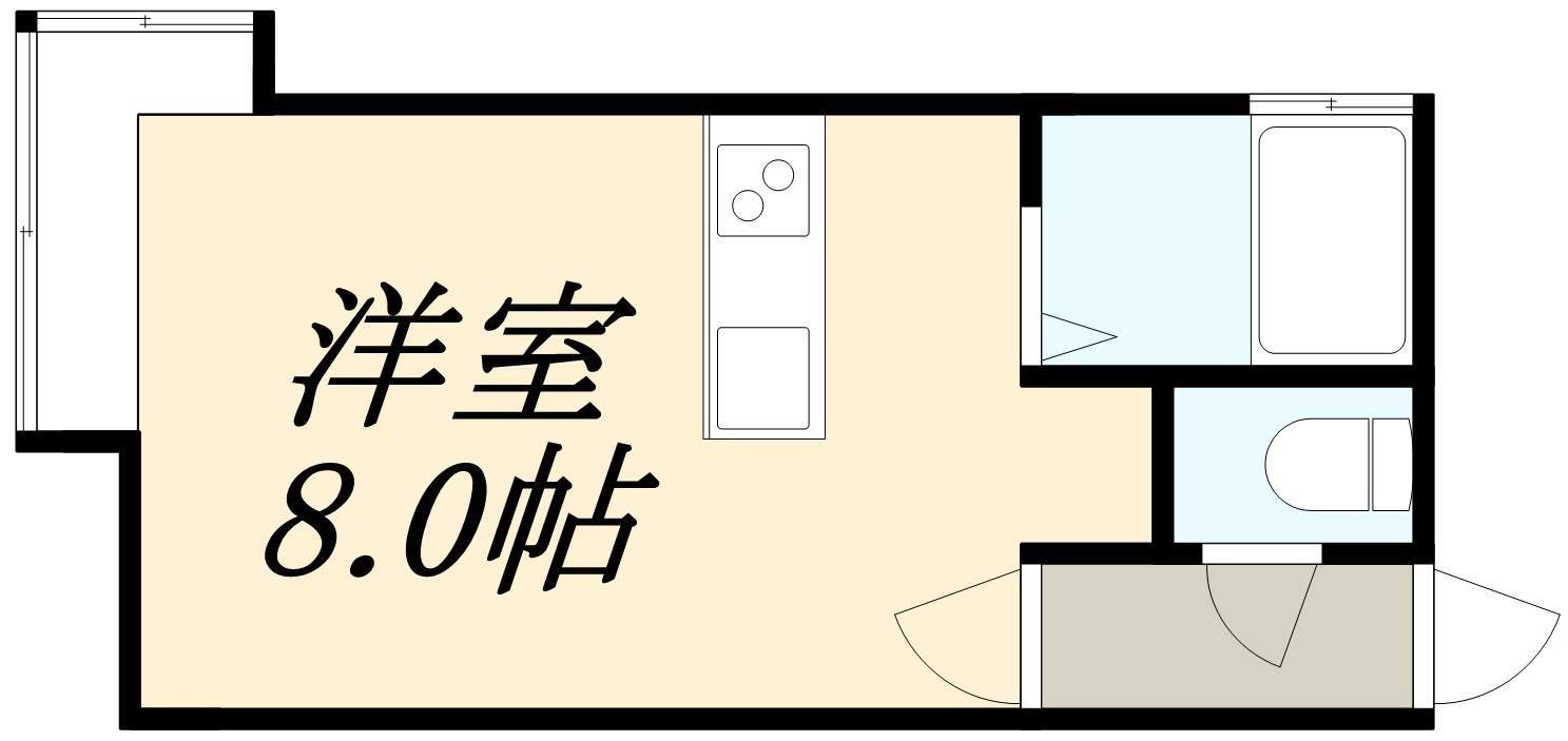 リーブルSAKURA(ワンルーム/2階)の間取り写真