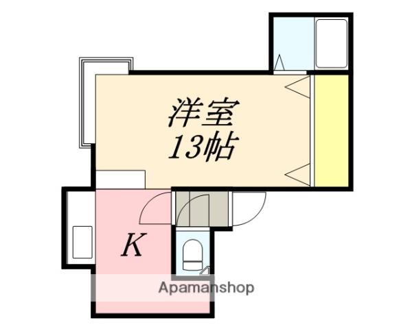 AMS桜E棟(ワンルーム/1階)の間取り写真