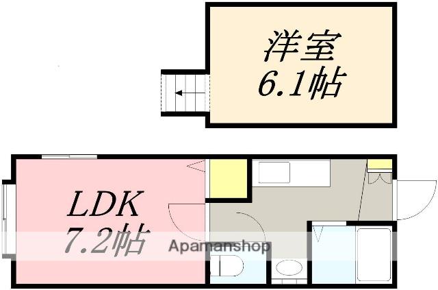 STAGE小樽(1LDK/1階)の間取り写真